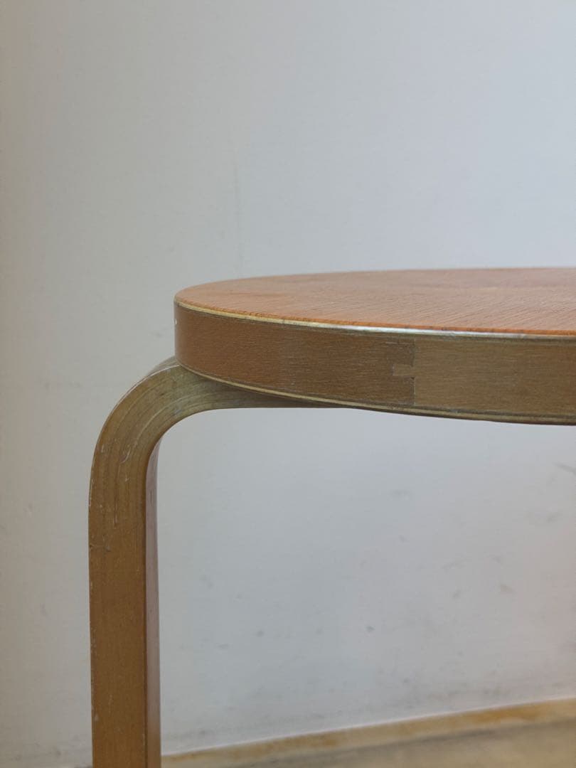 50年代stool60 Alvar Aalto ナチュラルトップ