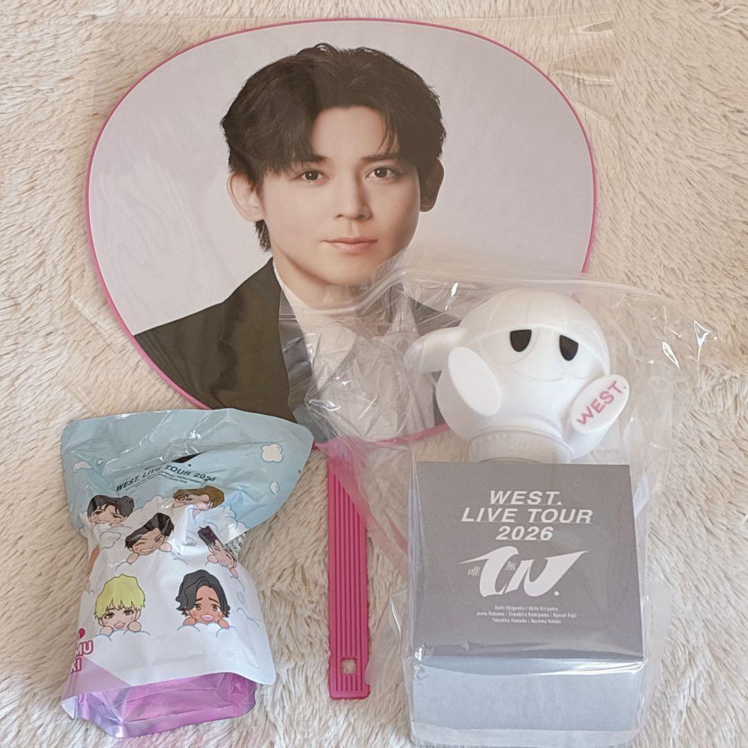 3点セット　むにむにペンライト 小瀧望　うちわ　26スト WEST. 唯一無二