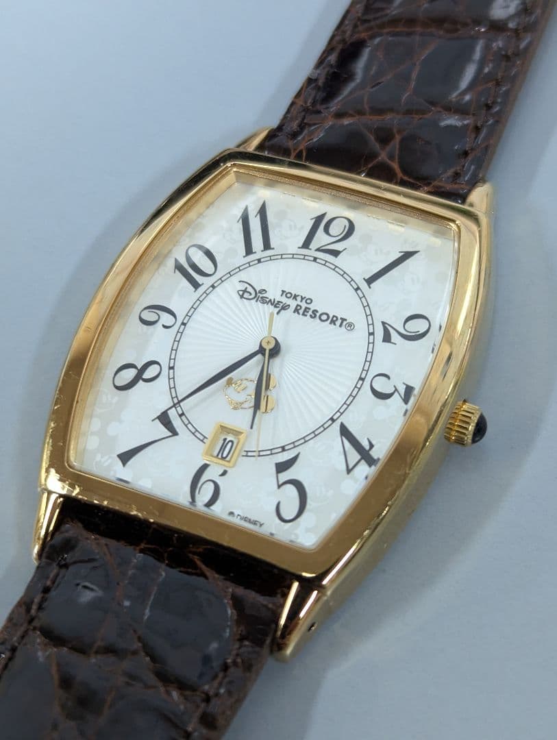 東京ディズニーリゾート クォーツ アナログ デイト 3針 ミッキー 腕時計