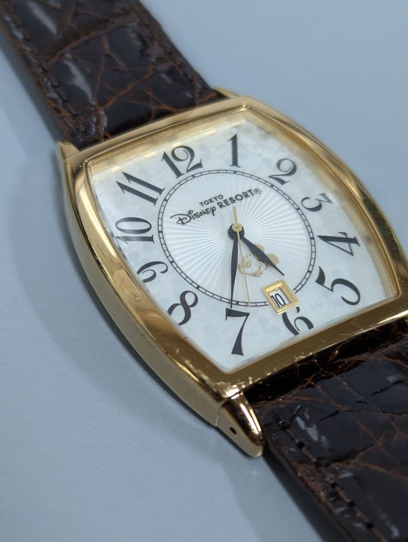 東京ディズニーリゾート クォーツ アナログ デイト 3針 ミッキー 腕時計