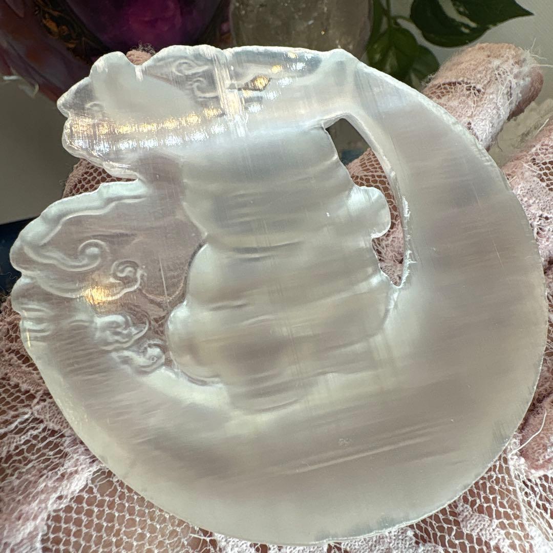 コロパル様 3点お纏め高品質セレナイト月のうさぎちゃん♡♡No.1692