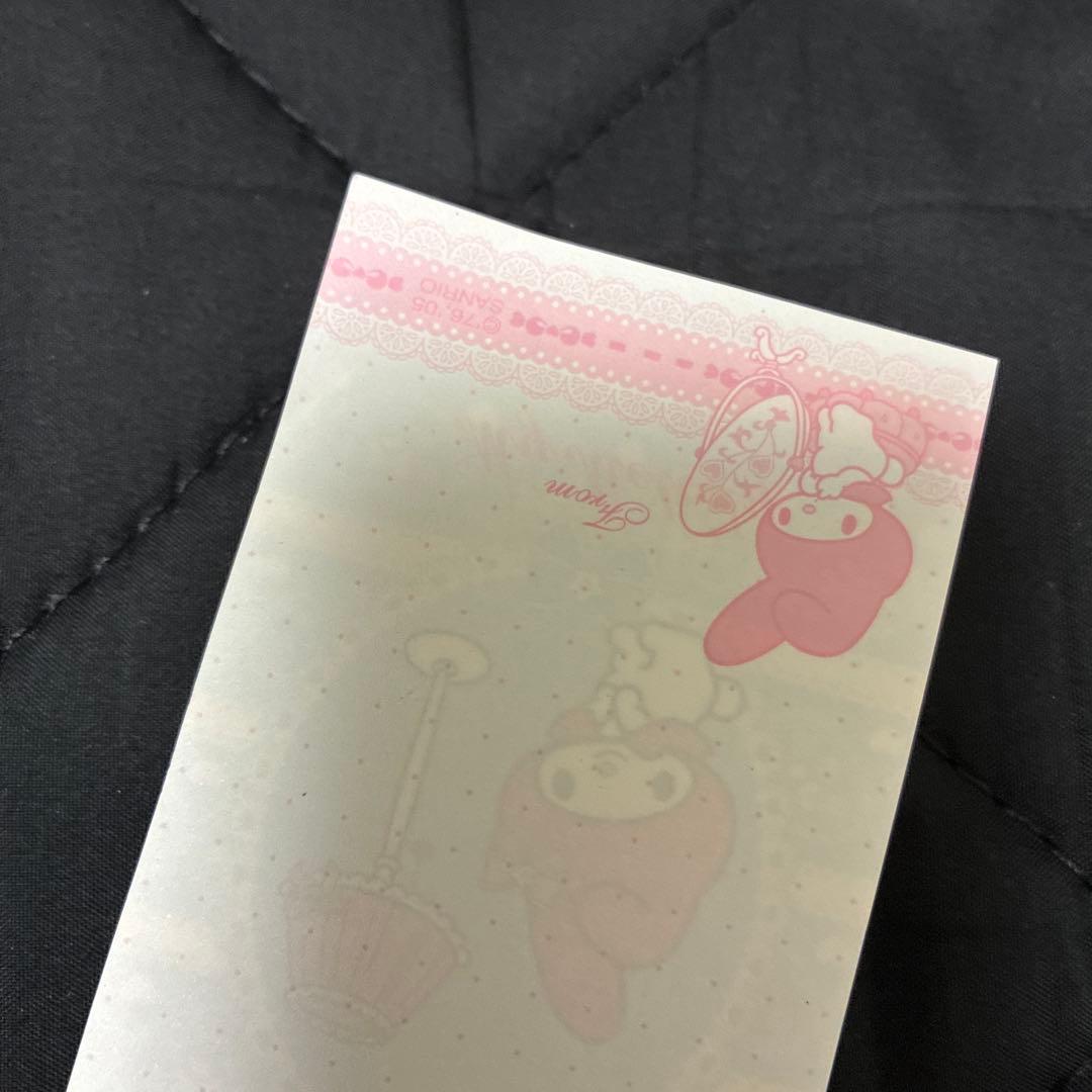 20年以上前　未使用　マイメロディ　ケース入りメモ　ハートレース　サンリオ　レア