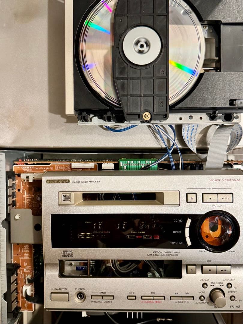 レア美品！整備済み動作品 オンキョーCD/MDチューナーアンプFR-V3送料込み