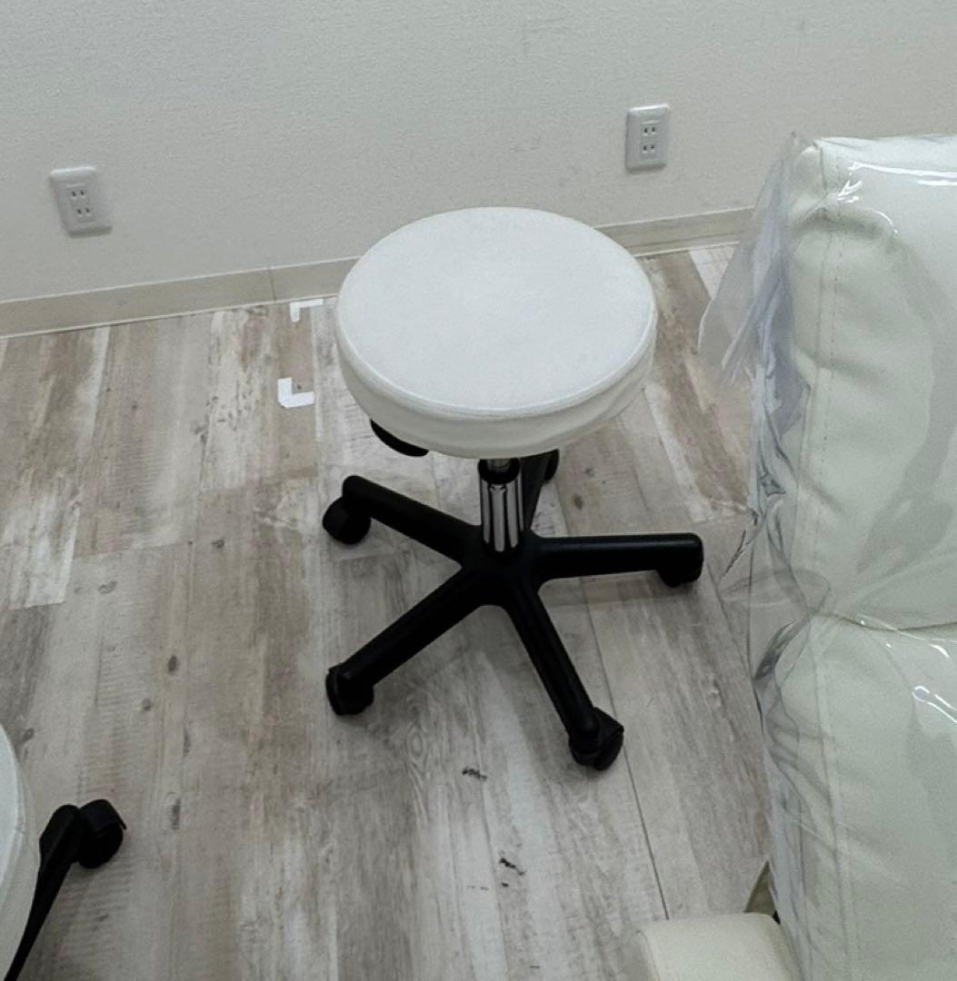 ★まろんページ★ ホワイト リクライニング ソファ スツールセット