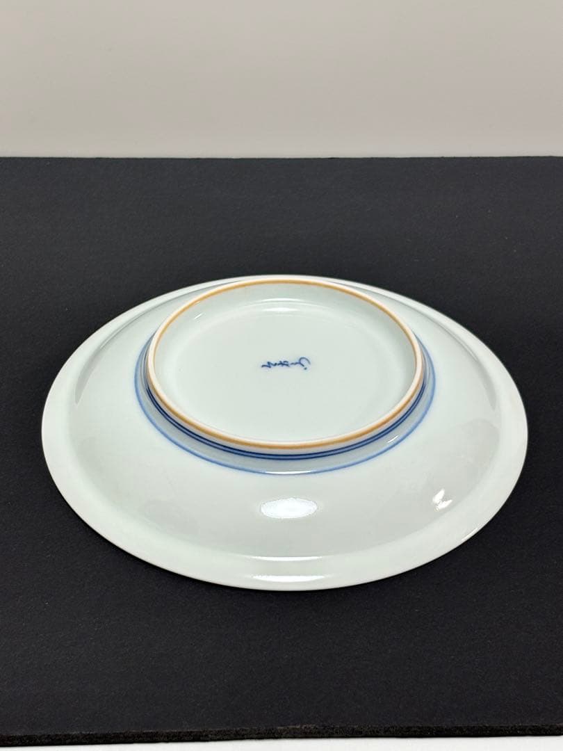 【未使用】重要無形文化財 宮内庁御用達　今右衛門窯 色絵磁器 錦万年青絵　飾皿