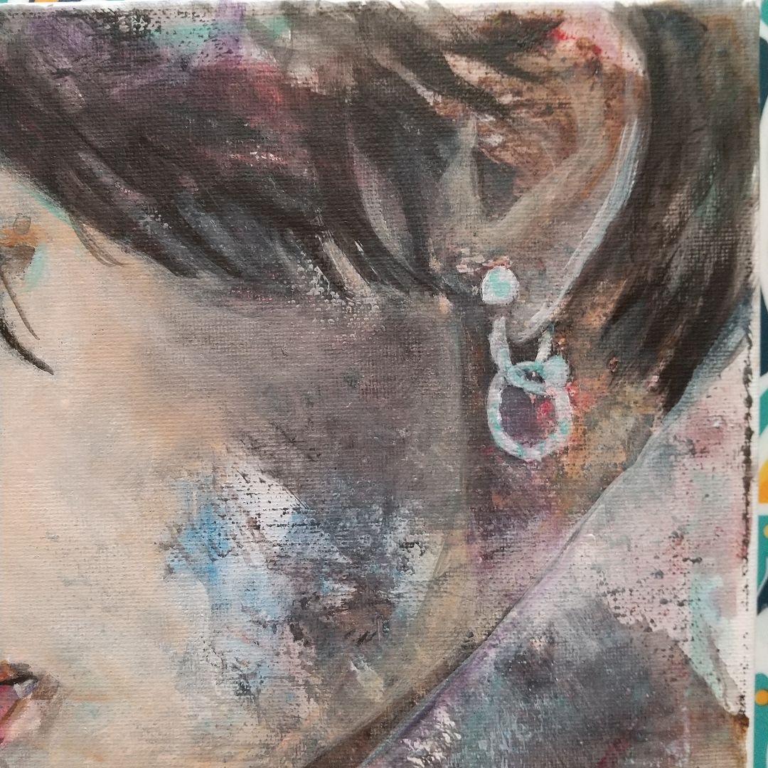 人物画#36 男性の肖像 アクリル画 3号