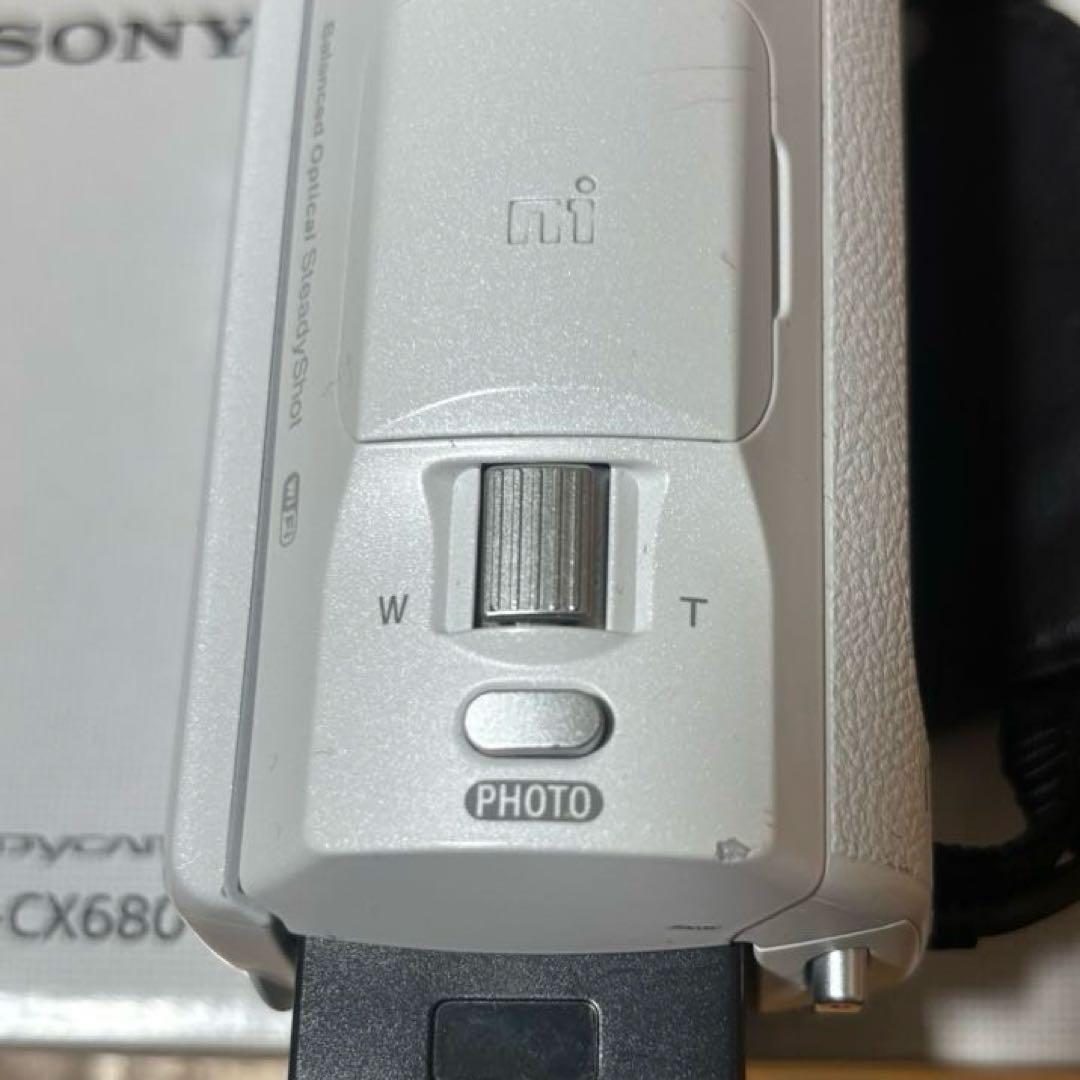 SONY HDR-CX680 ホワイト ケーブル・説明書付き ACアダプターなし