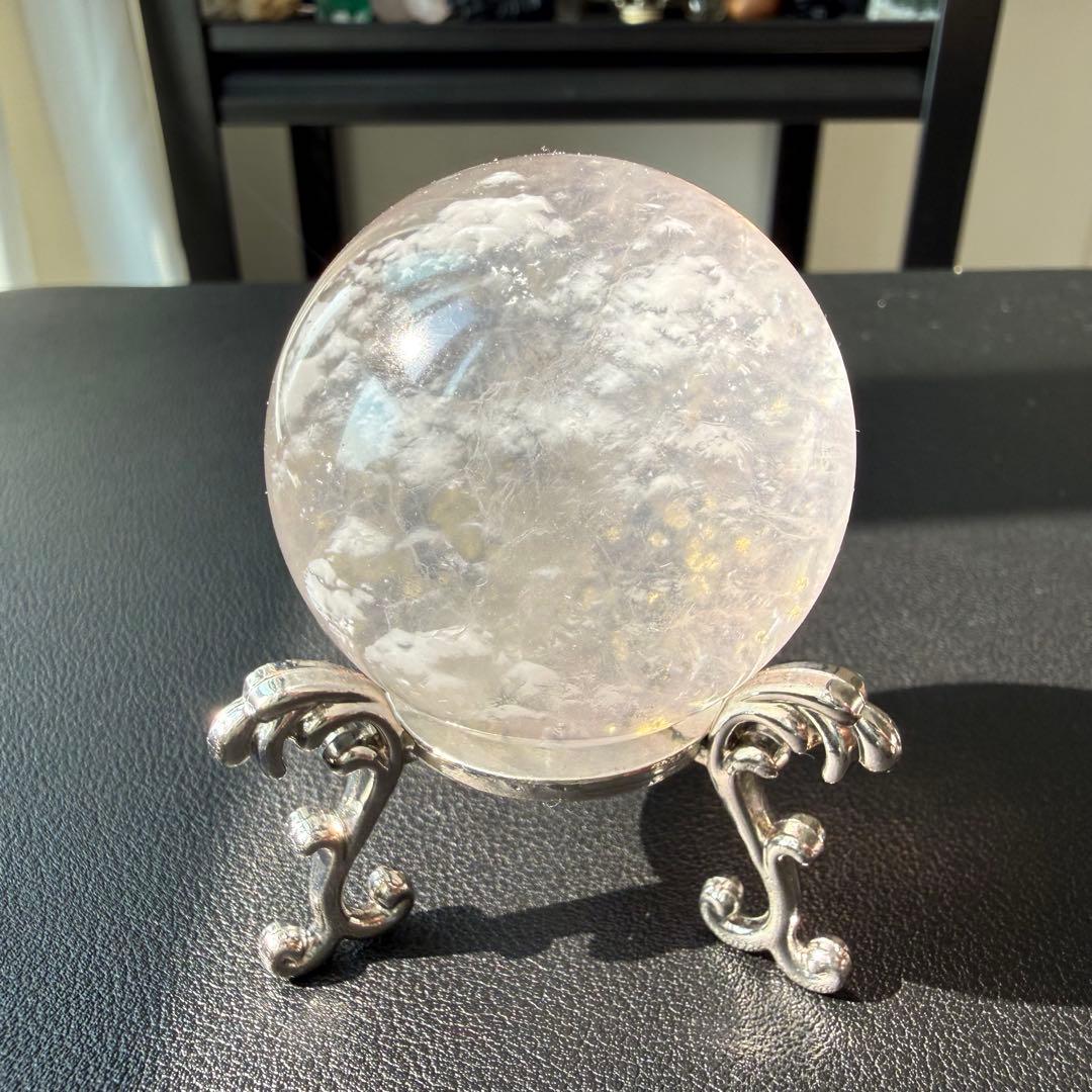 【g's hako】パイライト共生フローライトのスフィアNO.021113