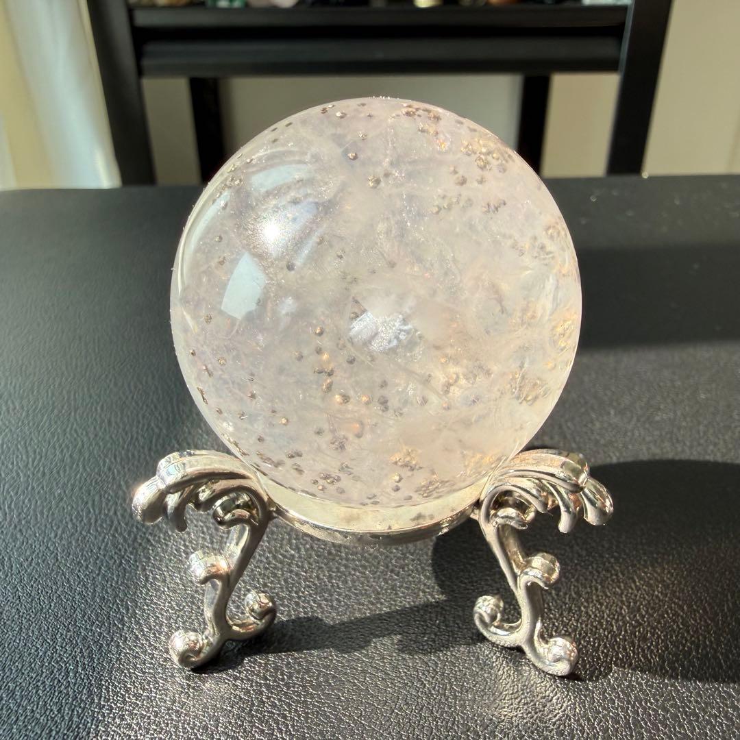 【g's hako】パイライト共生フローライトのスフィアNO.021113