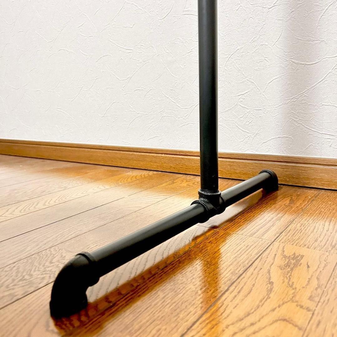 【訳あり②】アイアンハンガーラック ハンガーラック パイプラック ブラック 黒