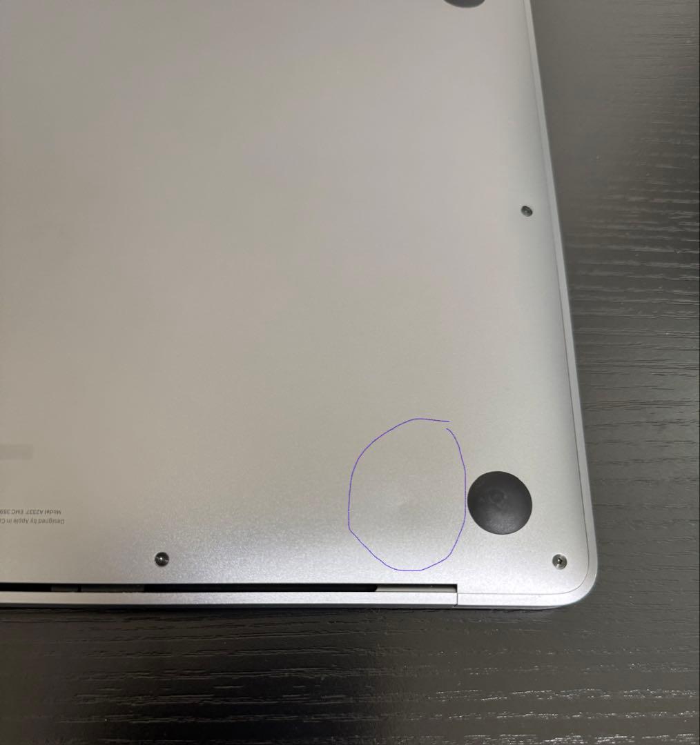 MacBook Air M1 16GB 512GB バッテリ83% 充放電237