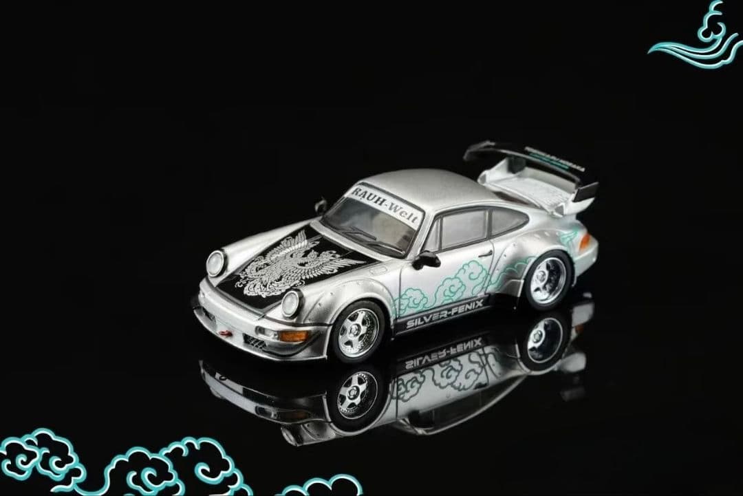 1/64 MH ポルシェ(964) RWB Silver-Fenix 深圳限定