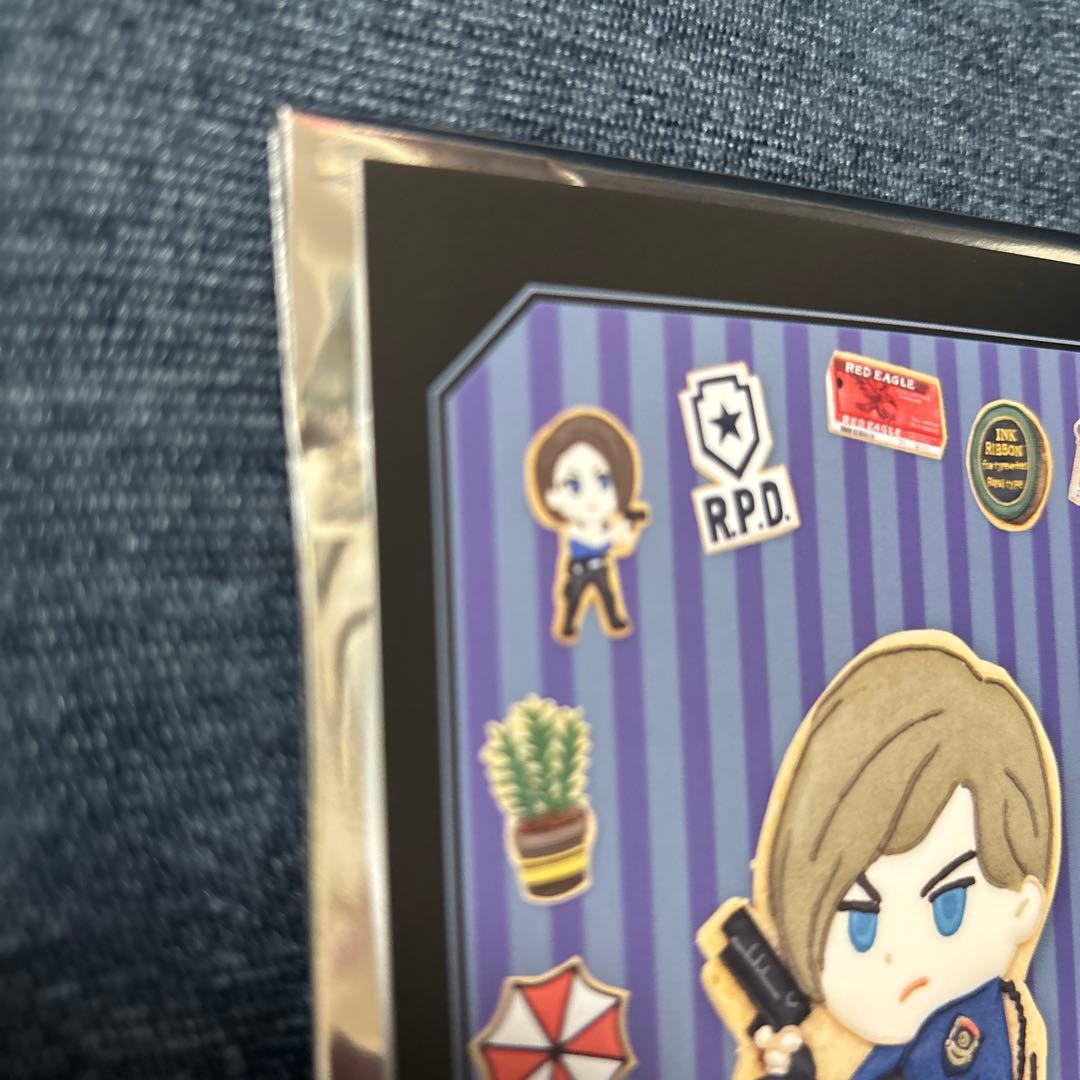 バイオハザード 30周年 アイシングクッキー風 ノベルティ ポストカード レオン