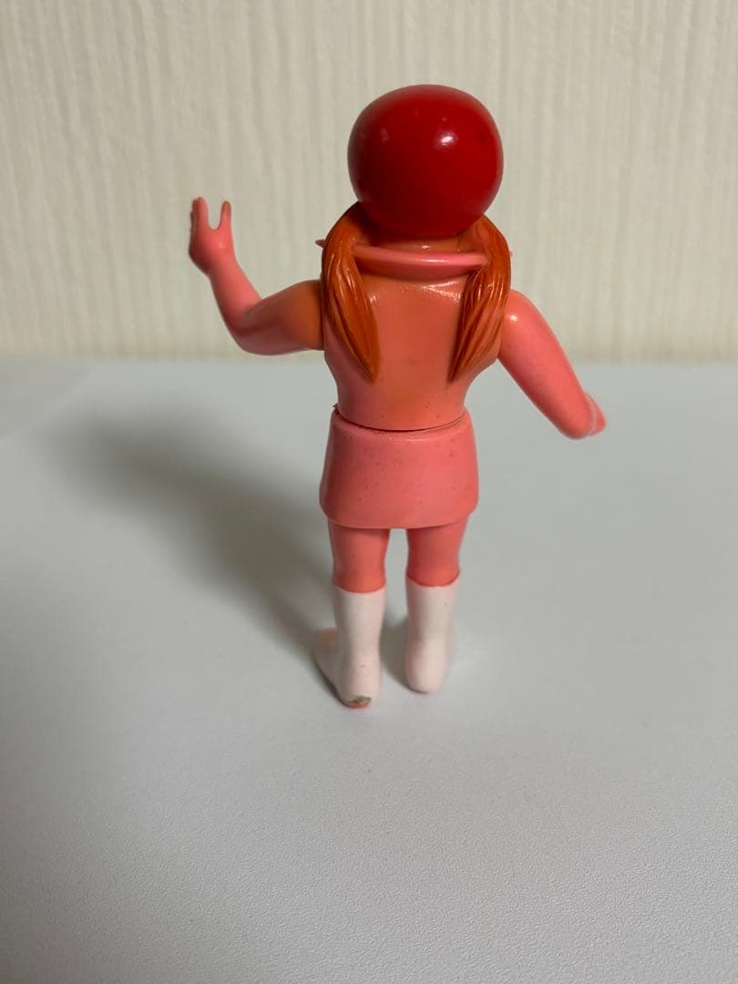 ブルマァク 当時物 上月ルナ　ミニソフビ　ピンク成型　新造人間キャシャーン