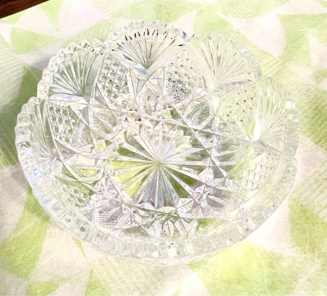 ホヤ　クリスタル　小鉢　6個　ガラス食器　ガラス小鉢 カットガラス HOYA