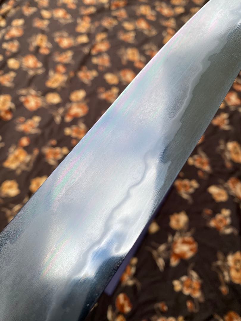 TAKADA no HAMONO 水墨青一鋼牛刀240mm黒檀水牛八角柄