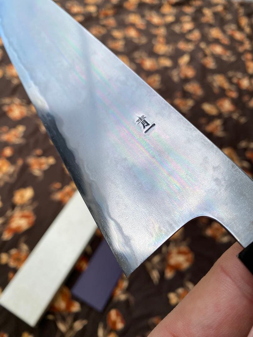 TAKADA no HAMONO 水墨青一鋼牛刀240mm黒檀水牛八角柄