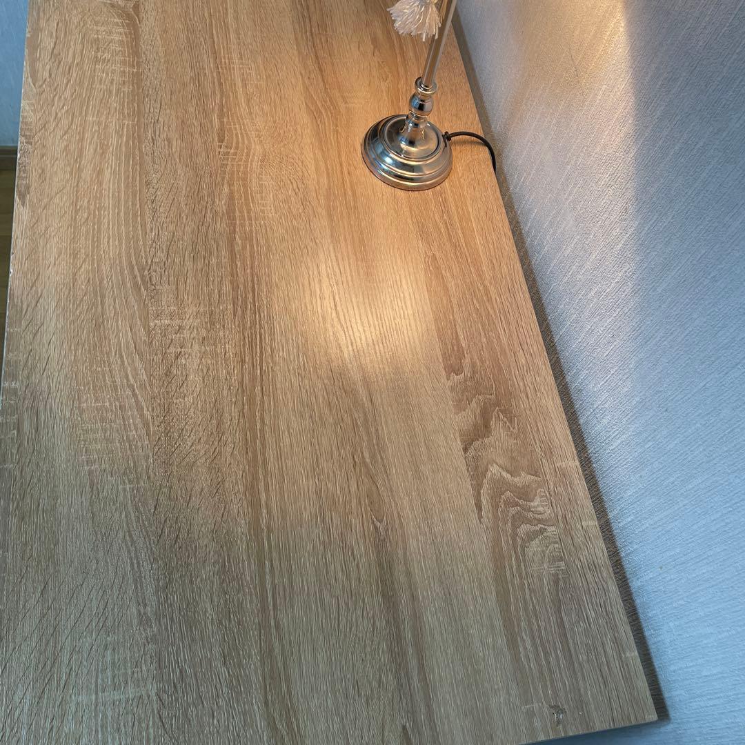 シンプルパソコンデスク　黒・ナチュラル