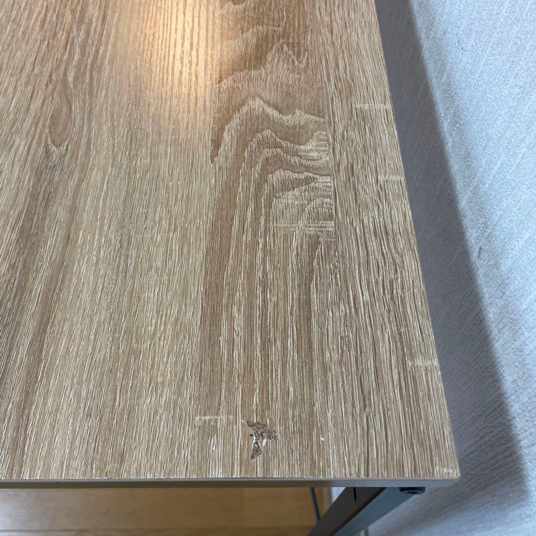 シンプルパソコンデスク　黒・ナチュラル