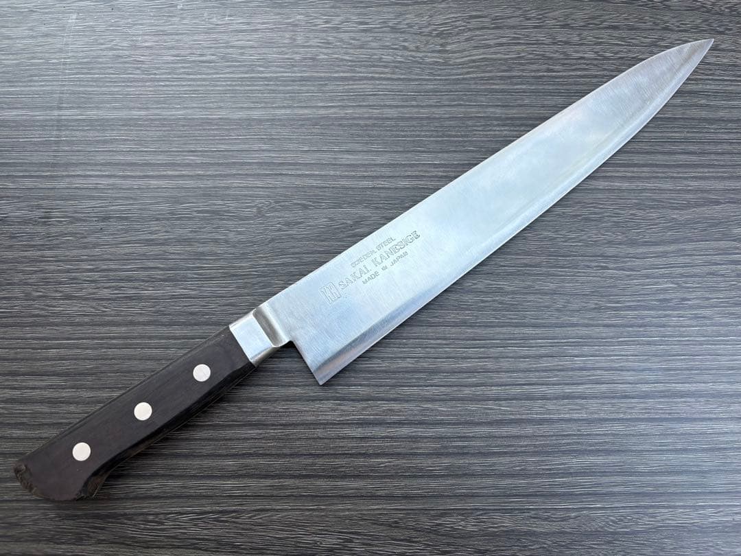 堺金重 スウェーデン鋼 牛刀 約290mm KANESHIGE SAKAI