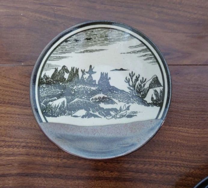 ムーミン　益子焼アマプロプレートセット 5枚 日本製