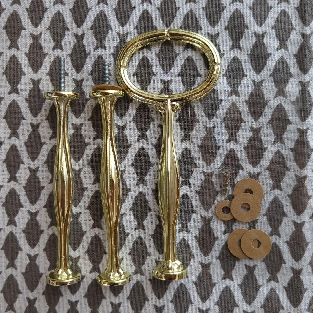 花柄3段ケーキスタンド