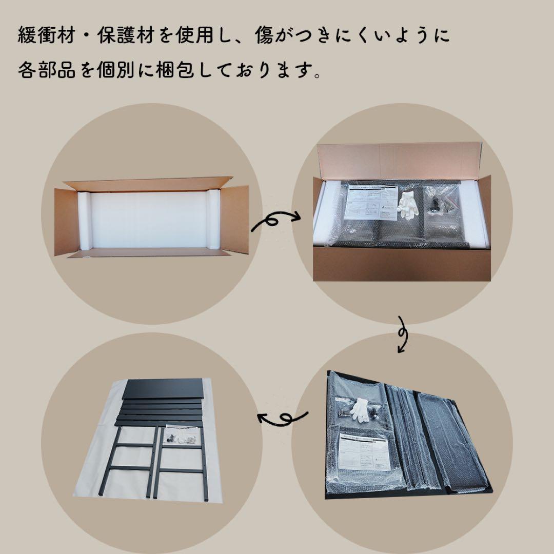 スチール製 エアコン室外機カバー排気ルーバー方向可調整 (Mサイズーライトグレー