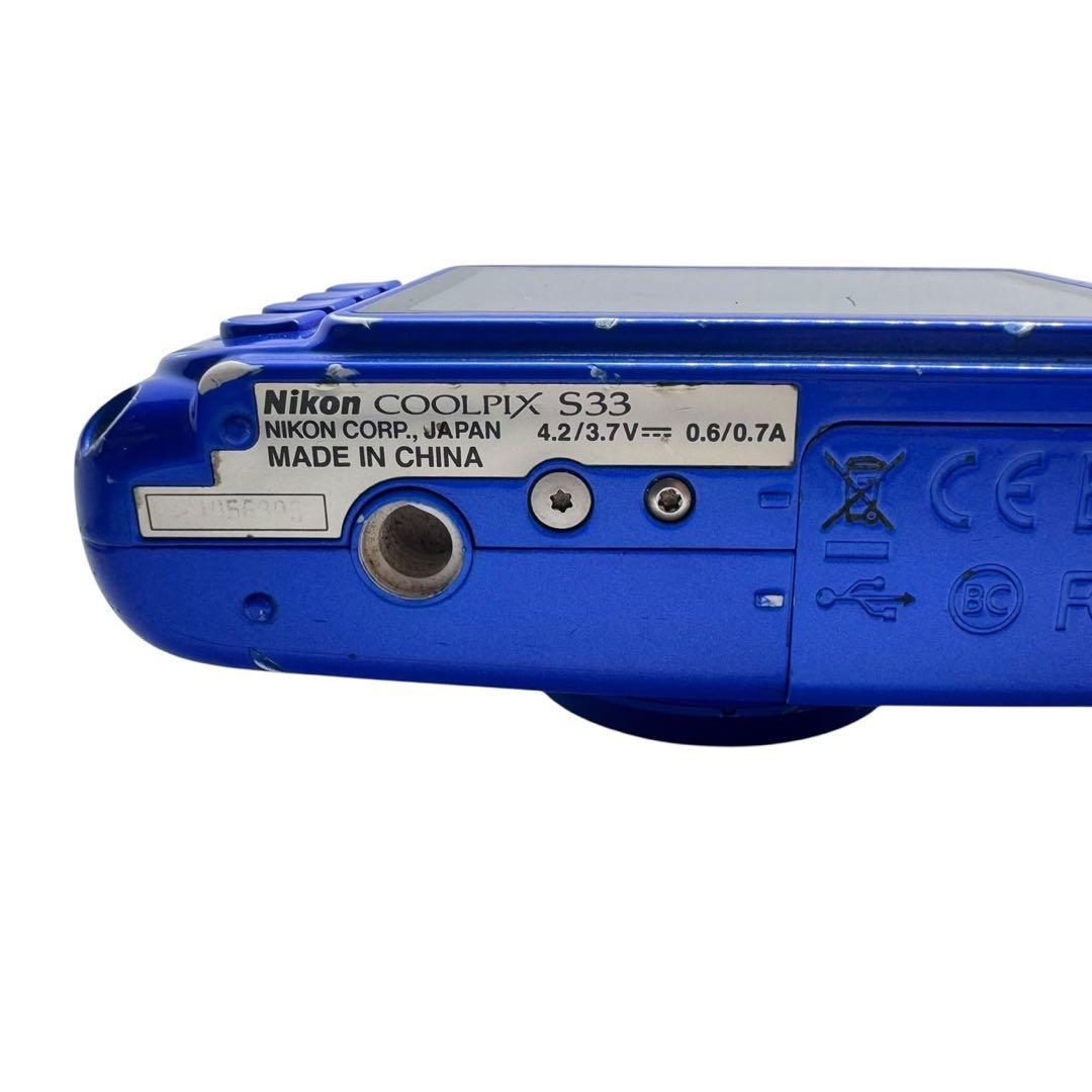 Nikon COOLPIX s33 ブルー　コンパクトデジタルカメラ