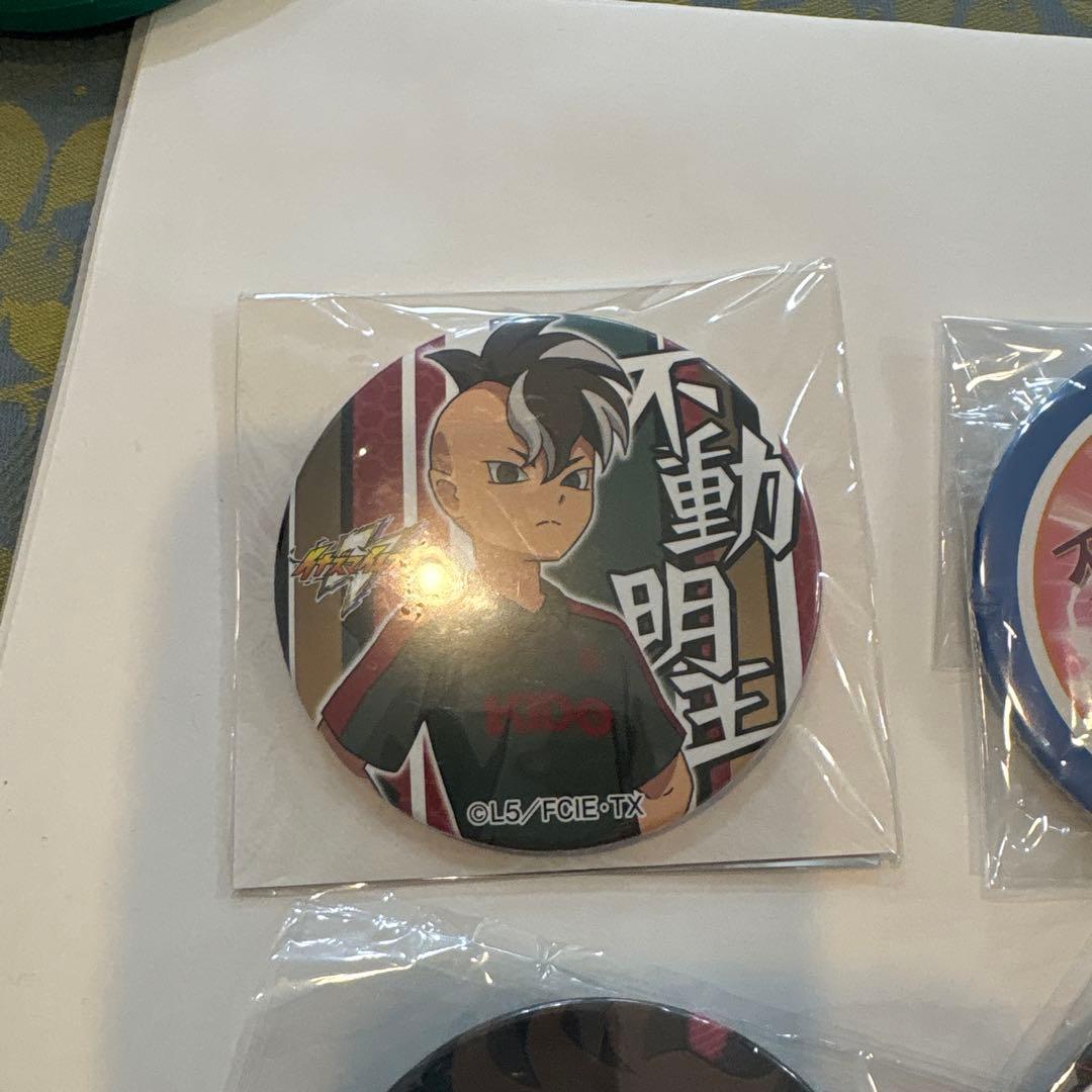 イナズマイレブン　不動明王 ドデカ缶バッジ 6個セット