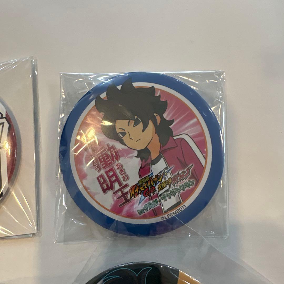 イナズマイレブン　不動明王 ドデカ缶バッジ 6個セット