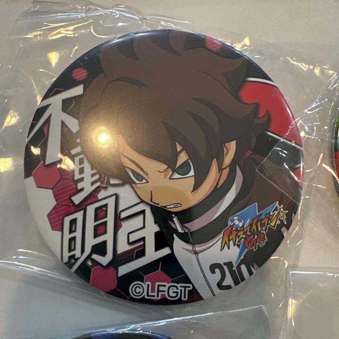 イナズマイレブン　不動明王 ドデカ缶バッジ 6個セット