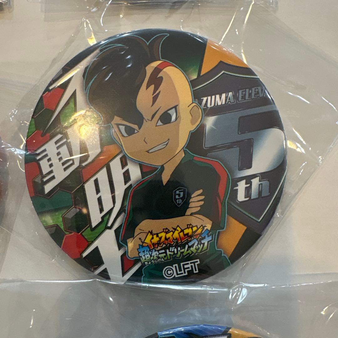 イナズマイレブン　不動明王 ドデカ缶バッジ 6個セット