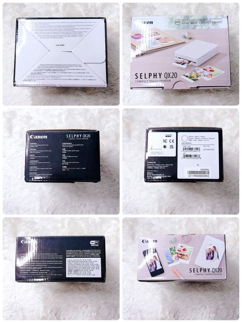 【人気・極美品】Canon SELPHY QX20 ホワイト ミニフォトプリンタ