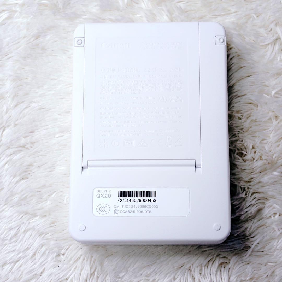 【人気・極美品】Canon SELPHY QX20 ホワイト ミニフォトプリンタ