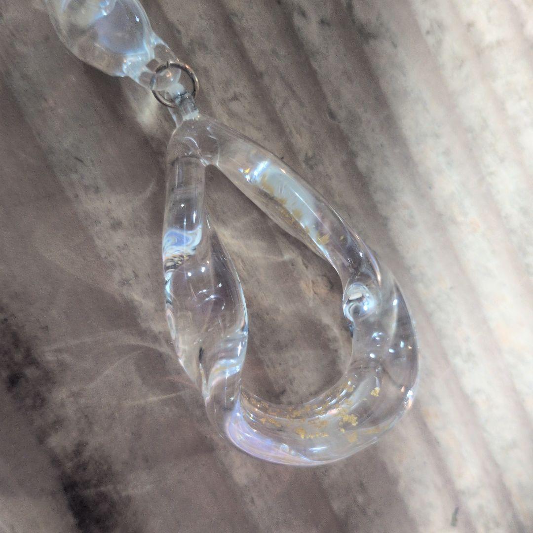 ハリオ　ガラス　ピアス