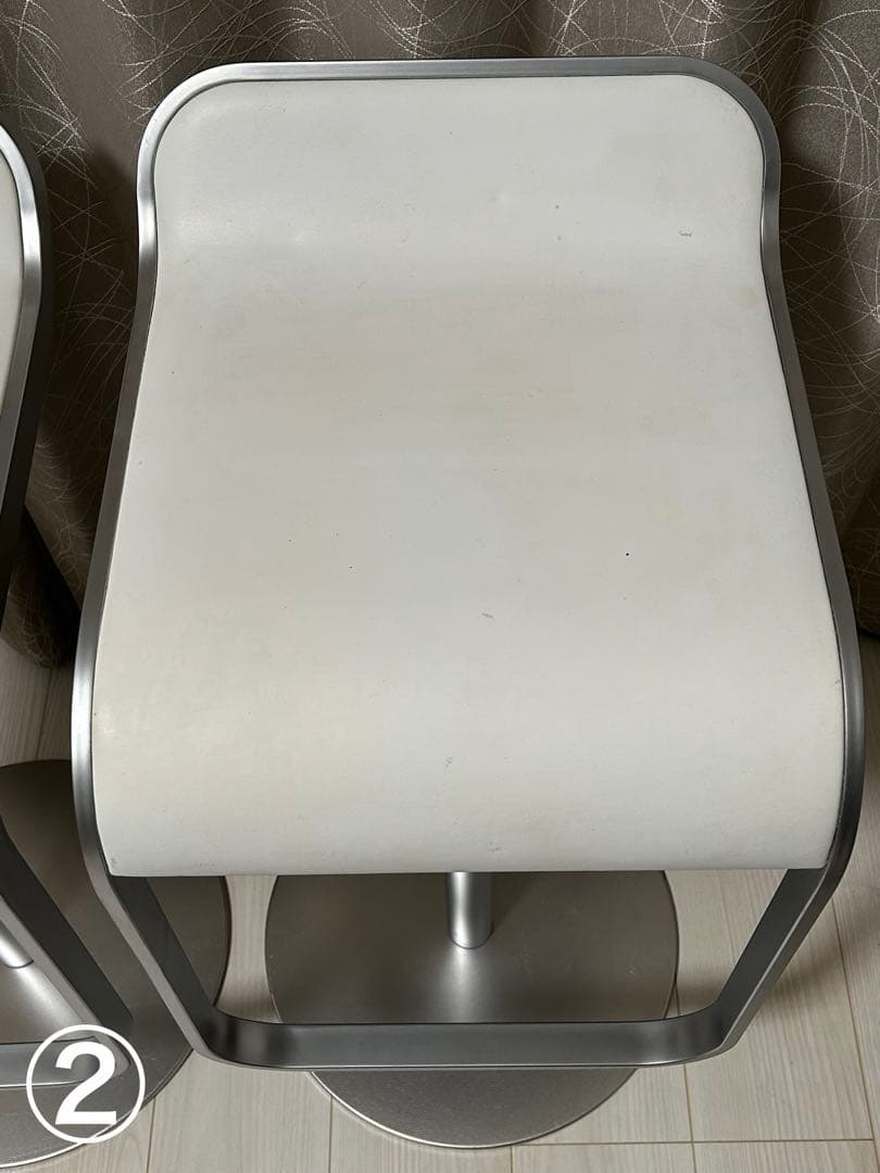 ハイスツール　lapalma (ラパルマ) 2脚　白