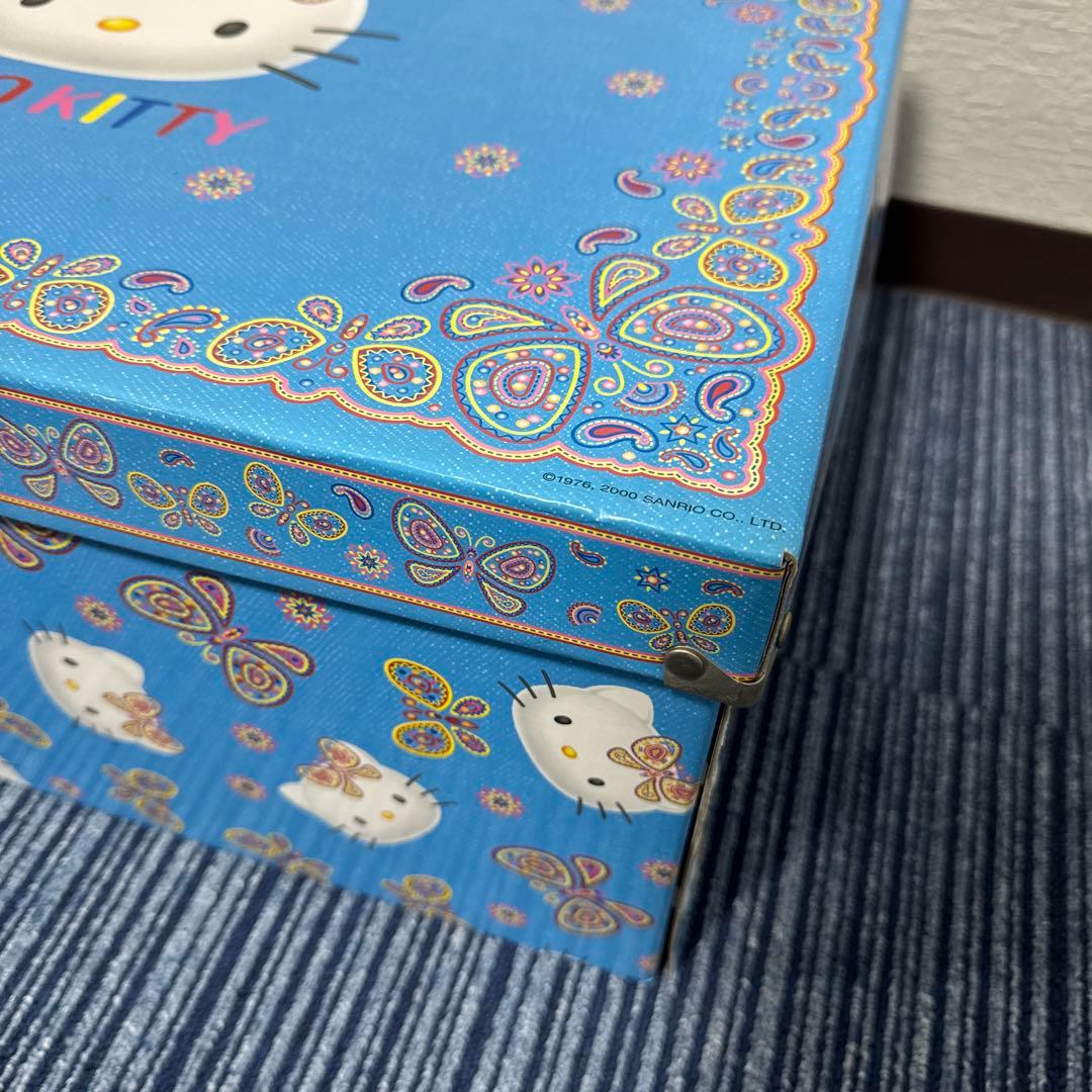 希少　レトロ　ハローキティ　キティ　バタフライキティ　　収納　ケース　ボックス