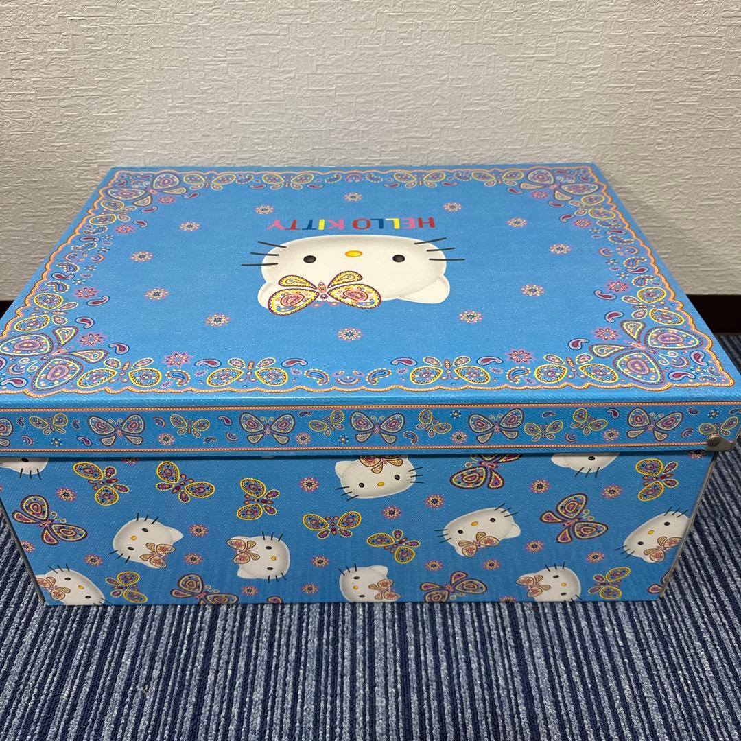 希少　レトロ　ハローキティ　キティ　バタフライキティ　　収納　ケース　ボックス