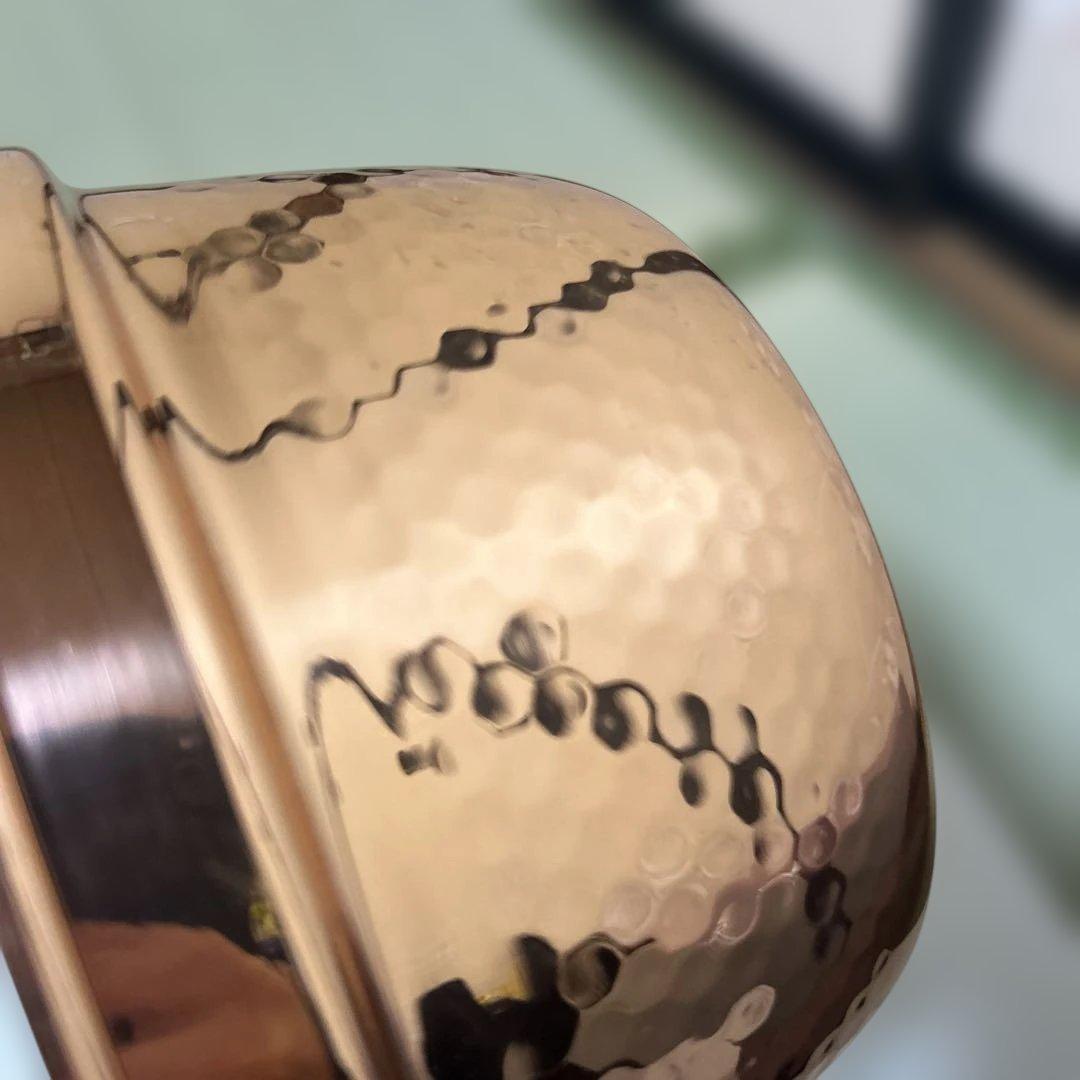 ばんや鍋　COPPER100 銅鍋　純銅　鍋　新品　未使用　木蓋付 山菜鍋