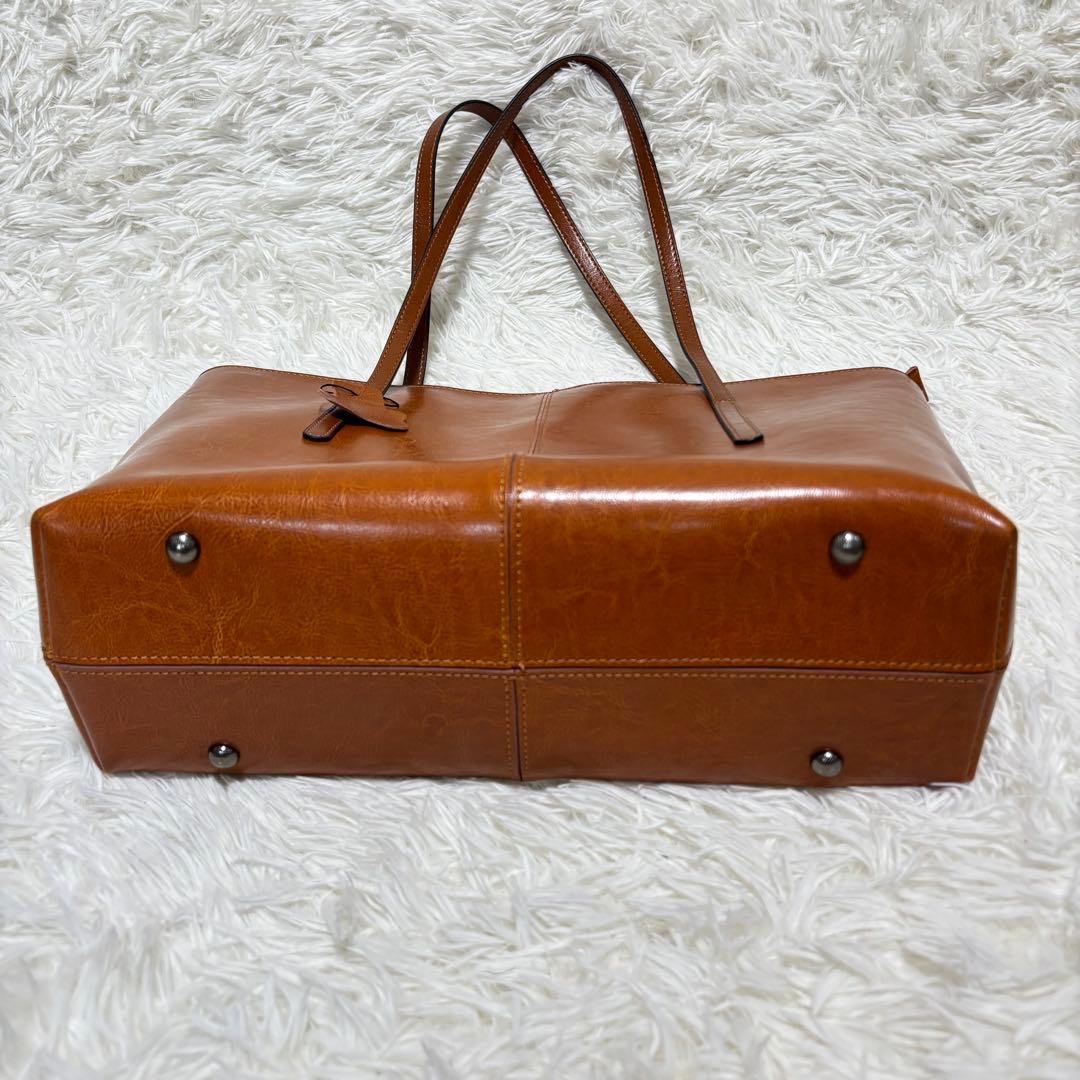 トートバッグ 本革 ビジネス 牛革 A4サイズ イタリアンレザー ハンドメイド