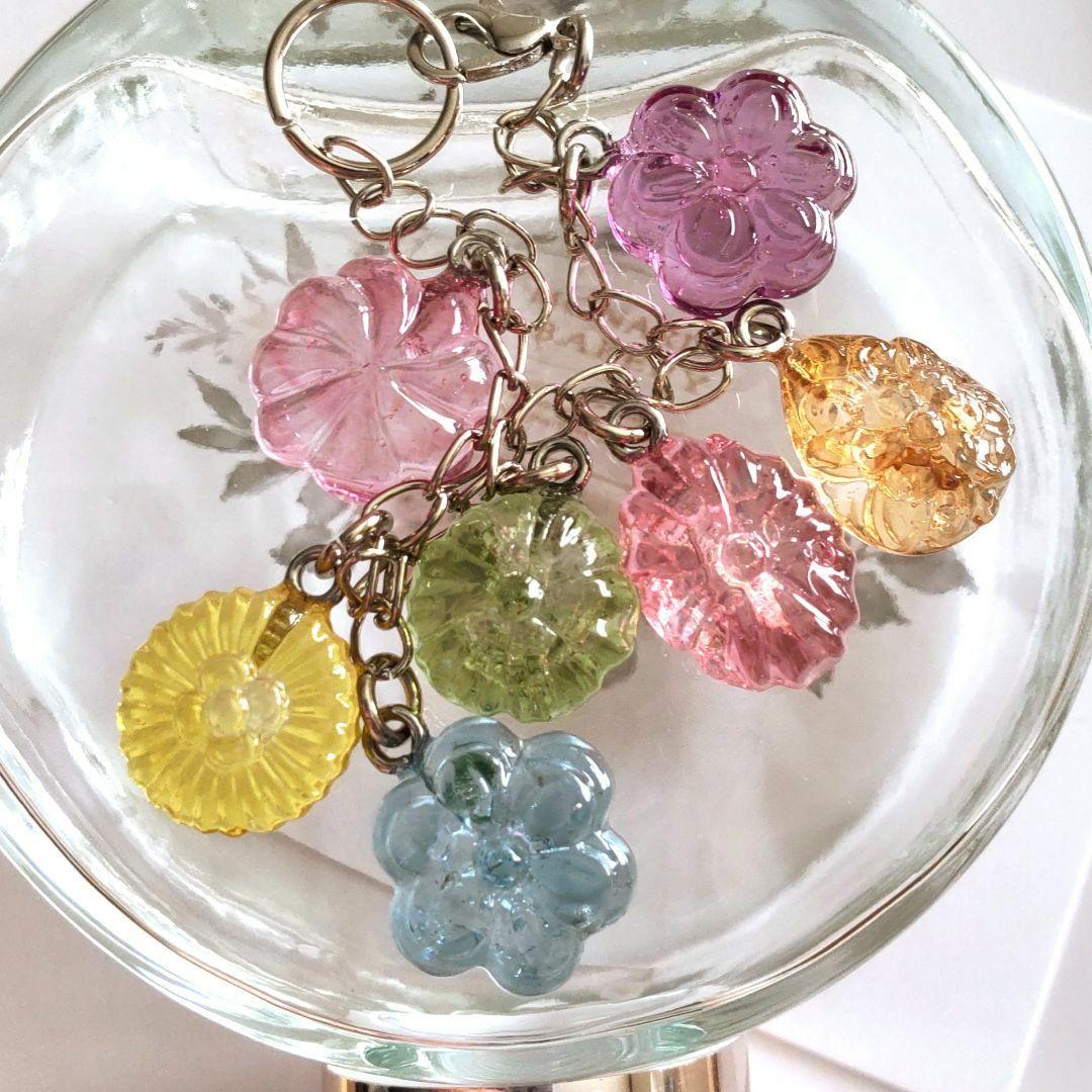 予約済の112 和風ドロップス風バッグチャーム　レジン