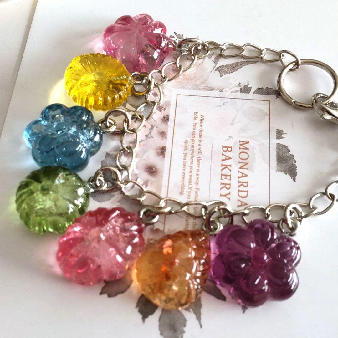 予約済の112 和風ドロップス風バッグチャーム　レジン