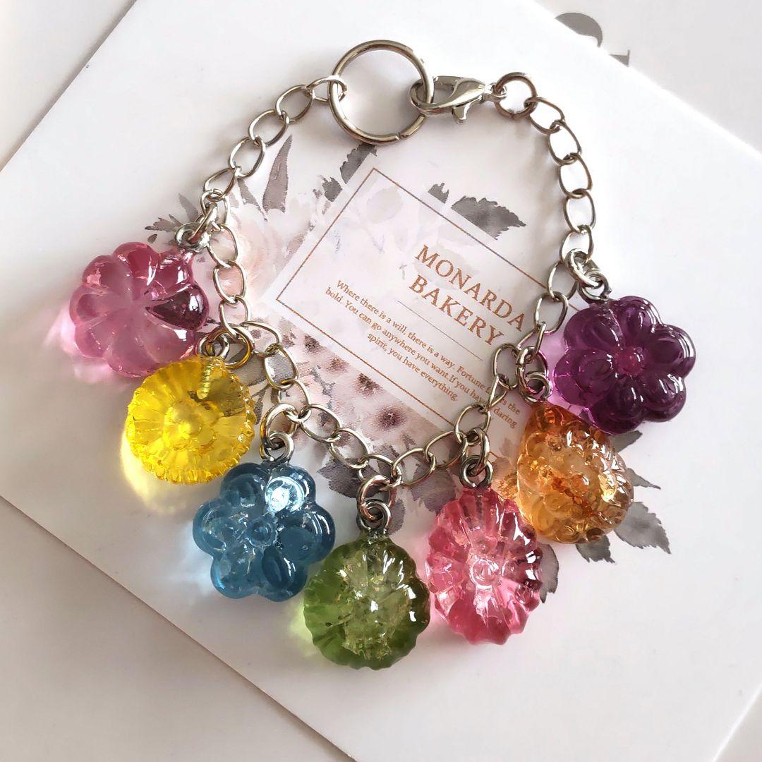 予約済の112 和風ドロップス風バッグチャーム　レジン