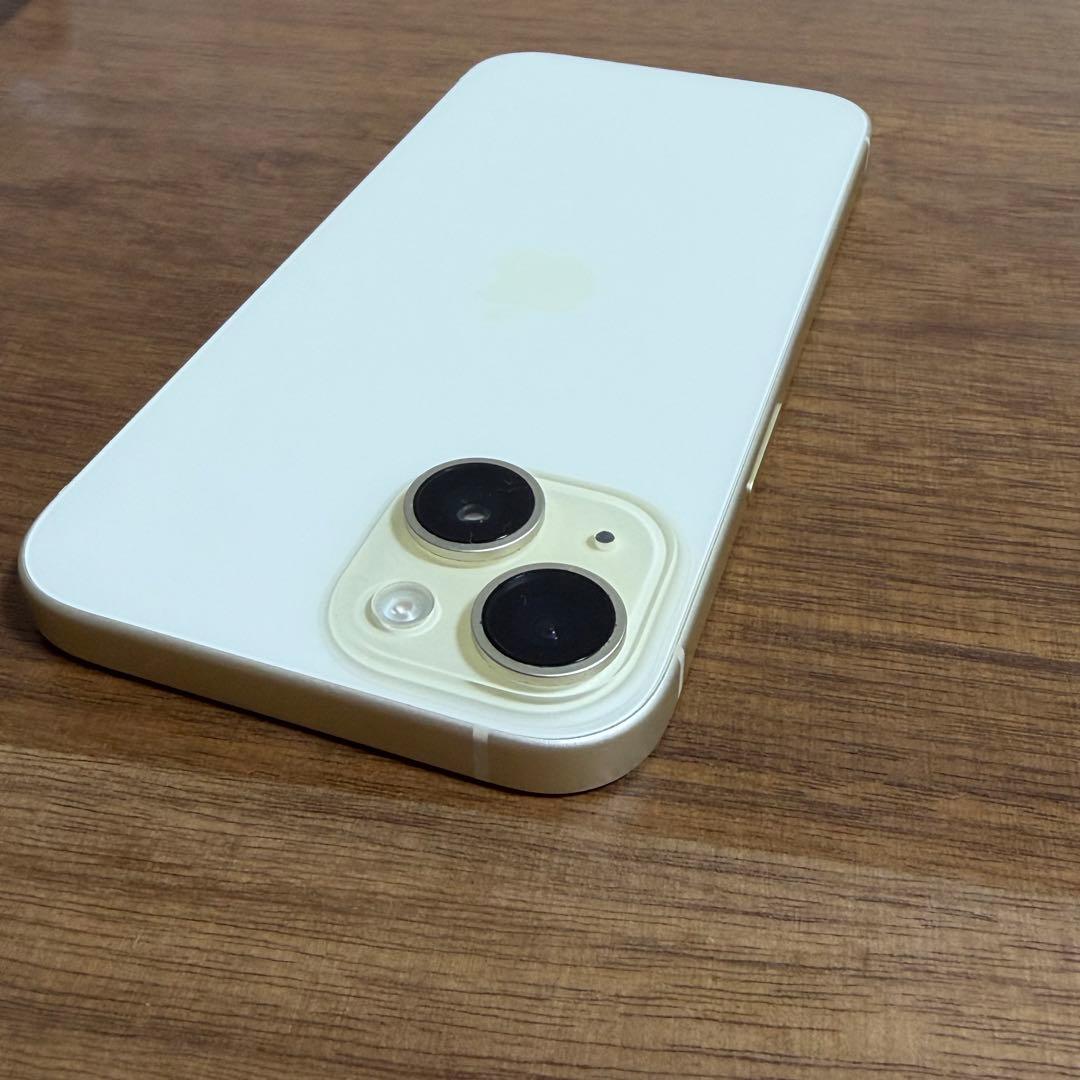 【iFaceケース付 】 iPhone15 イエロー 256GB SIMフリー