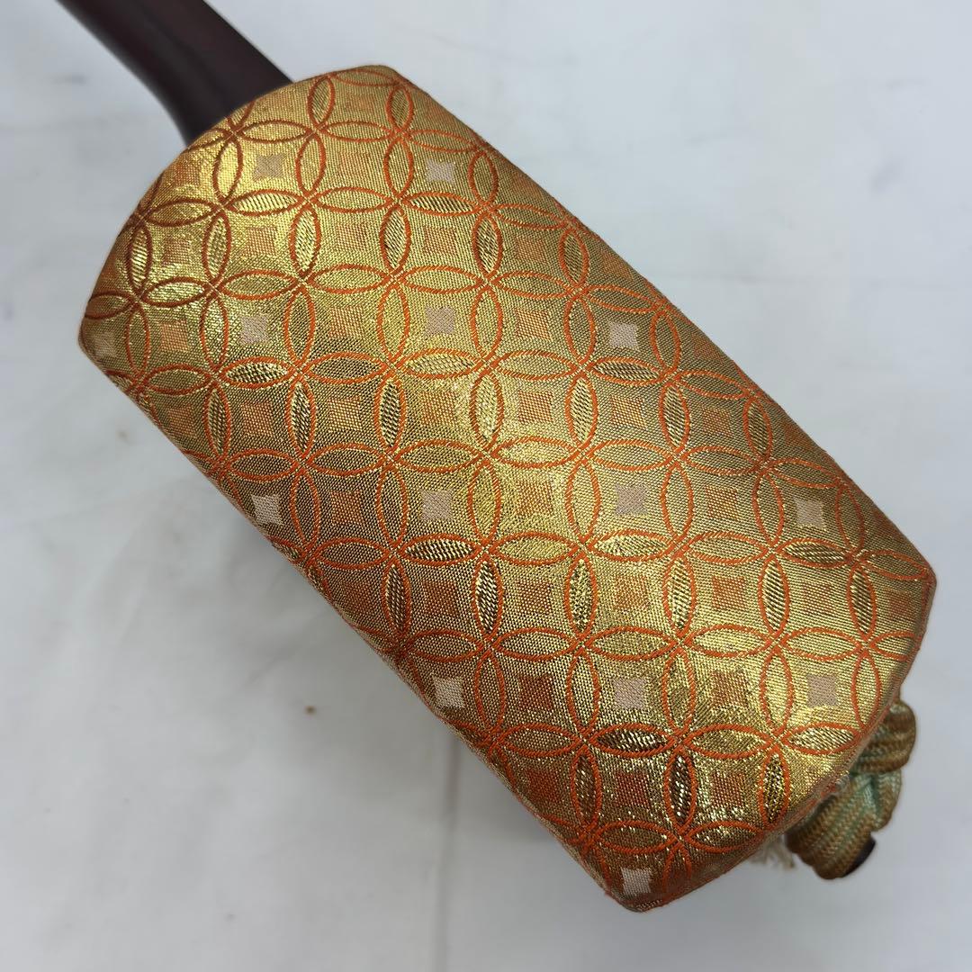 三味線 中棹 ハードケース付 全長約98cm 棹幅約28mm