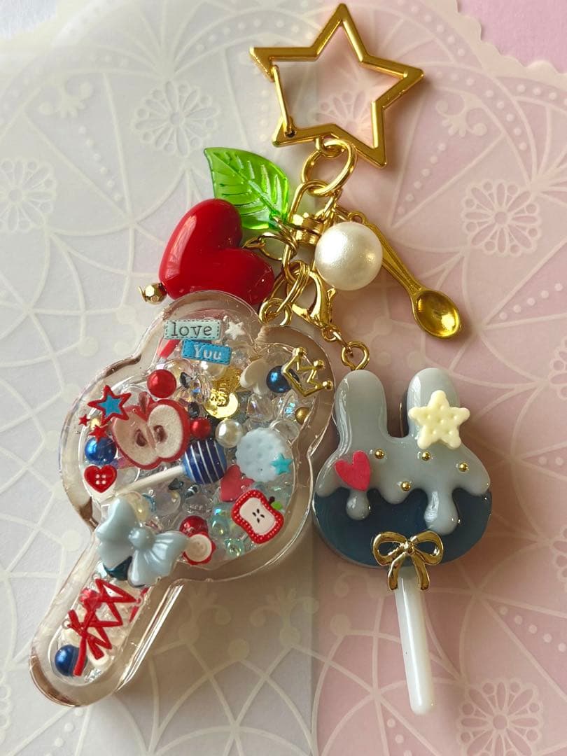 シャカシャカキーホルダー＊みな　2点＊シェイカー