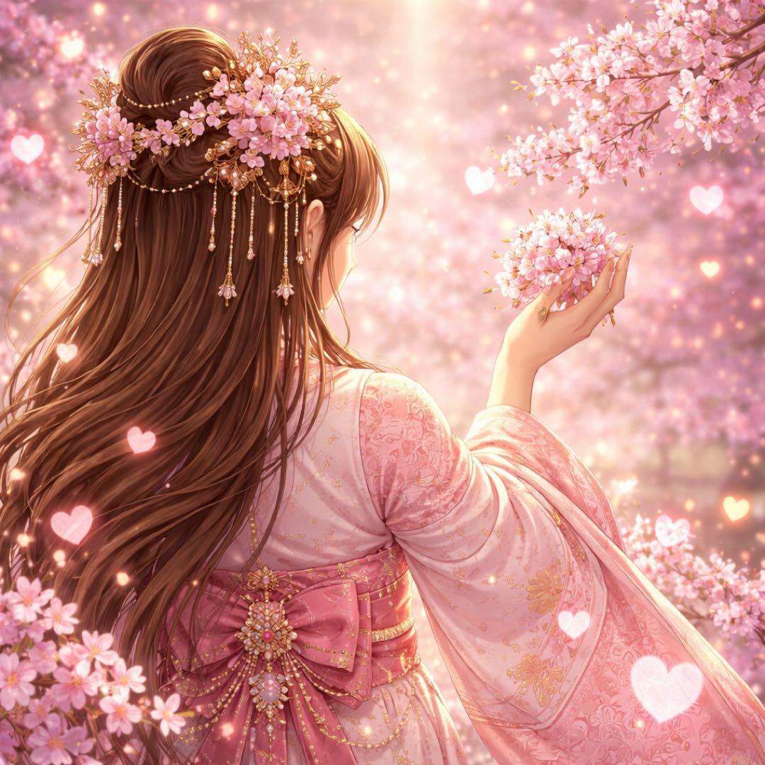 木花咲耶姫の加護 縁結び 恋愛成就ブレスレット 桜 運命の出会い　お清め済