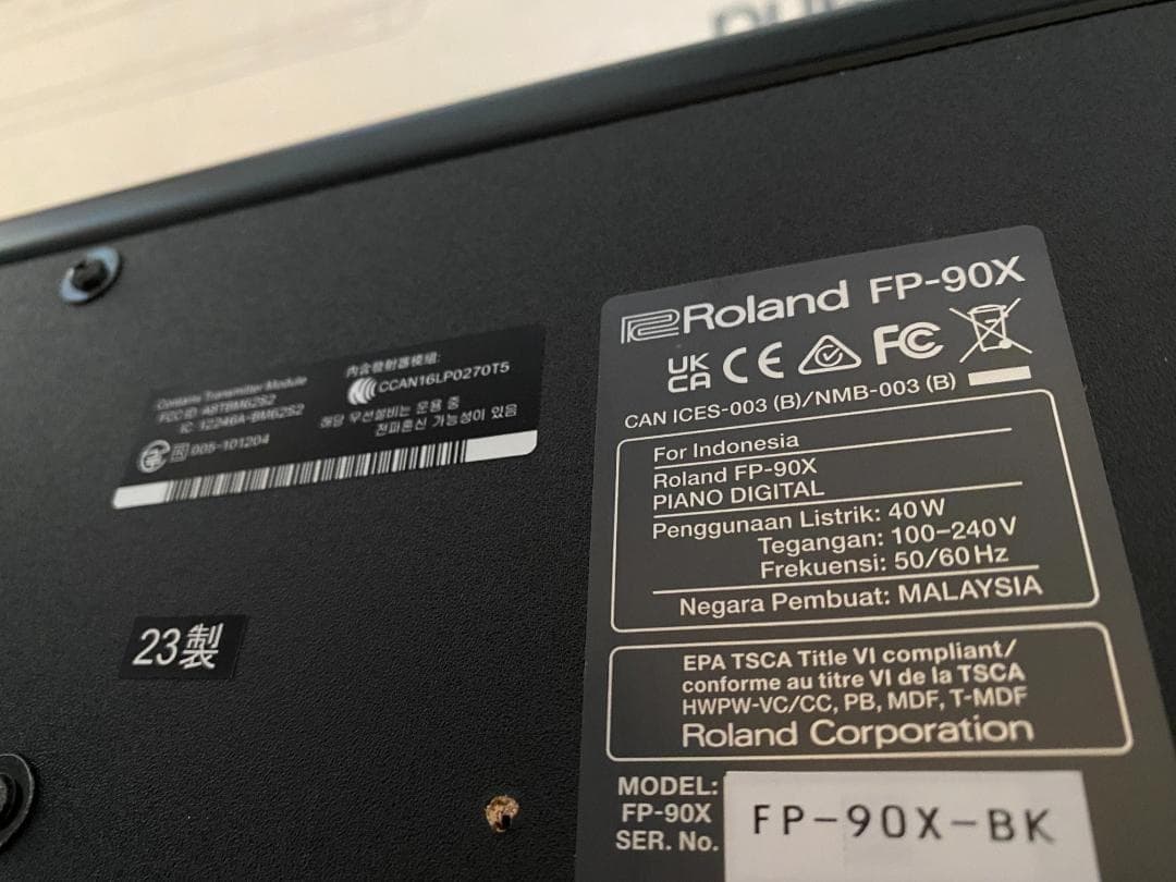 Roland ローランド 電子ピアノ FP-90X-BK 88鍵盤 箱付き 美品