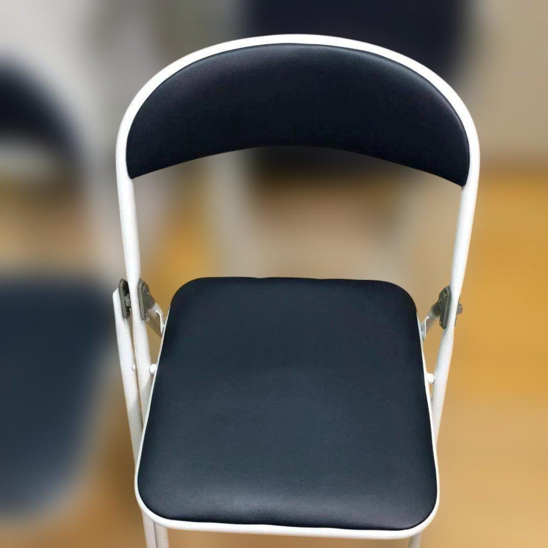 sana　４脚セット①　藤沢工業 折り畳パイプ椅子 2脚セット88338