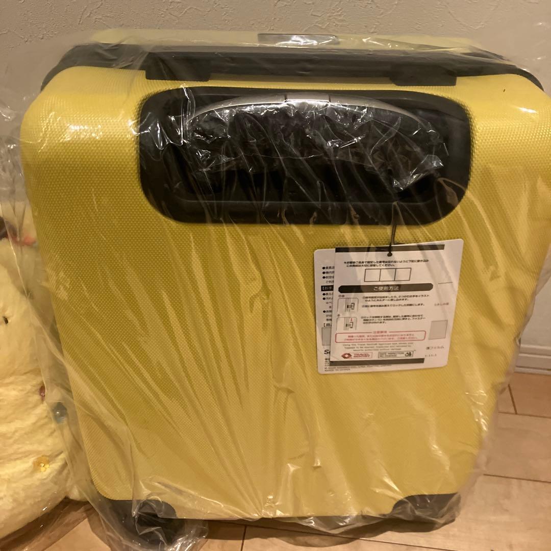 サンリオ当たりくじ　ポムポムプリン ぬいぐるみ キャリーケースセット